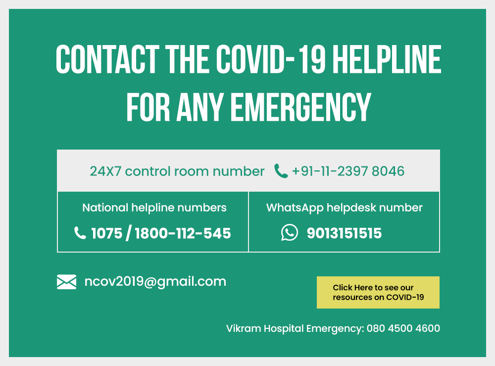 Contact COVID-19 Helpline For Emergency